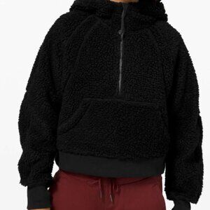 50. Lululemon Scuba Oversized Sherpa 1/2 Zip Black